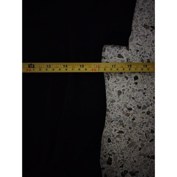 Black short sleeve blouse with lace on the shoulders by Adrienne Vittadini, NWT. - Picture 7 of 8